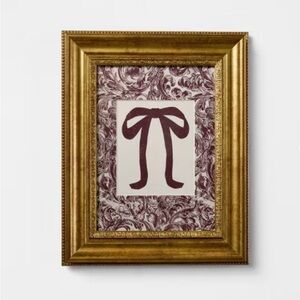 8"x10" Block Print Bow Framed Wall Art - Threshold™ designed with Studio McGee